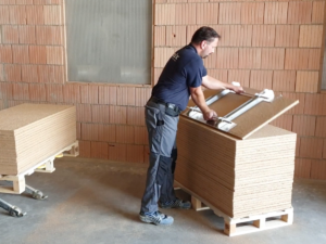 Transporthilfe Lehmbauplatte