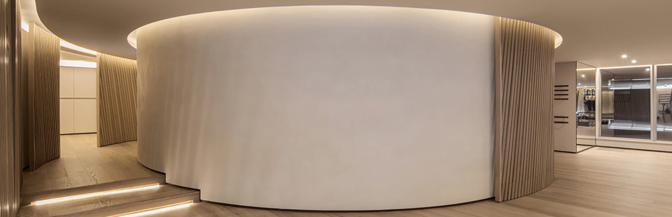 Lehmputz im Wellness-Center-Seoul