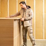 Aufnahmen Trockenbauplatte aus Lehm